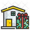 Gift Delivery House Giftbox Icon