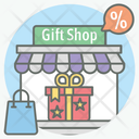 Gift Shop Surprise Gift Outlet Icon