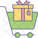 Gift Shopping Cart Icon