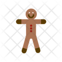 Ginger Breadman Breadman Christmas Cookies Icon