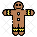Gingerbread Man Cookie Icon
