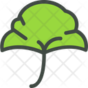 Ginkgo Leaf Nature Icon