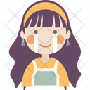 Happy tears Girl  Icon