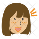 Wink Girl  Icon