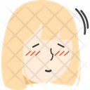 Girl Nodding Icon