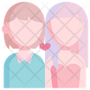 Girl Couple Lesbian Female Icon