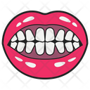 Open Mouth Female Lips Lips Sticker Icon