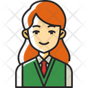 Girl Student Student Education Icon
