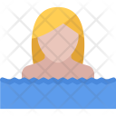 Swimming Girl Water Icon