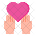 Give Heart Hand Give Icon