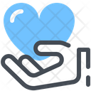 Give Hand Heart Icon