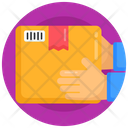 Parcel Delivery Logistic Giving Parcel Icon