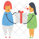 Giving Gift Surprise Wrapped Gift Icon