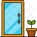 Glass Door Mirror Frame Icon