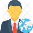 Global Businessman Icon