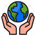Global Care Earth Care Earthday Icon