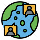 Global Chat Chat Distance Icon