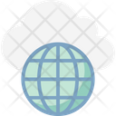 Cloud Network Worldwide Network Global Communication Icon