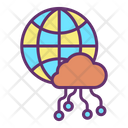 Global Cloud Computing Icon
