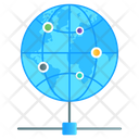 Shared Network Global Connection Worldwide Connection Icon