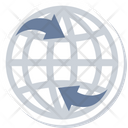Global Connectivity Worldwide Network Network Sharing Icon