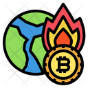 Global Crypto Fire Icon