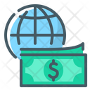 Internet Payment Globe Money Icon