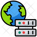 Communication Network Global Data Global Dataserver Icon