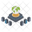 Global Dataserver Server Room Global Networking Icon
