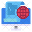 Computer File Globe Icon