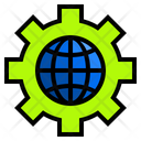 Global Gear Earth World Icon
