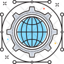 Global Infrastructure Globe Icon