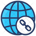 Global Link Hyperlink Media Network Icon