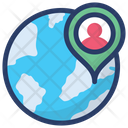 Geolocation Positioning System Geolocating Icon
