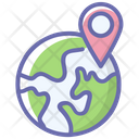 Global Location Worldwide Location Globalization Icon