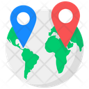 Global Location Global Pointer Worldwide Location Icon