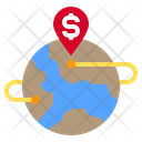 Pin Location World Icon