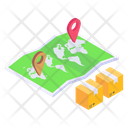 Delivery Location Logistics Tracking Delivery Tracking Icon