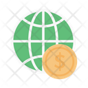 Global Invoice Dollar Icon