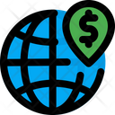 Global Money International Money Browser And Location Money Icon