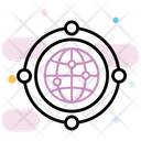 Grid Globe Global Network Communication Network Icon