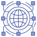 Worldwide Network Global Network Global Connection Icon