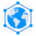 Global Network International Network Globalization Icon