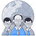 Global Network Team Group Icon
