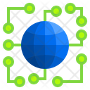 Global Network Earth World Icon