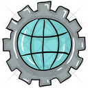 Global Processing Global Precedence Global Management Icon