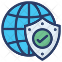 Global Protection Global Security Worldwide Security Icon