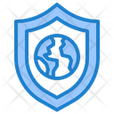 Global Protection Earth Shield Protection Icon