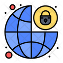 Global Protection Lock Padlock Icon