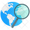 Global Search Worldwide Search World Search Icon